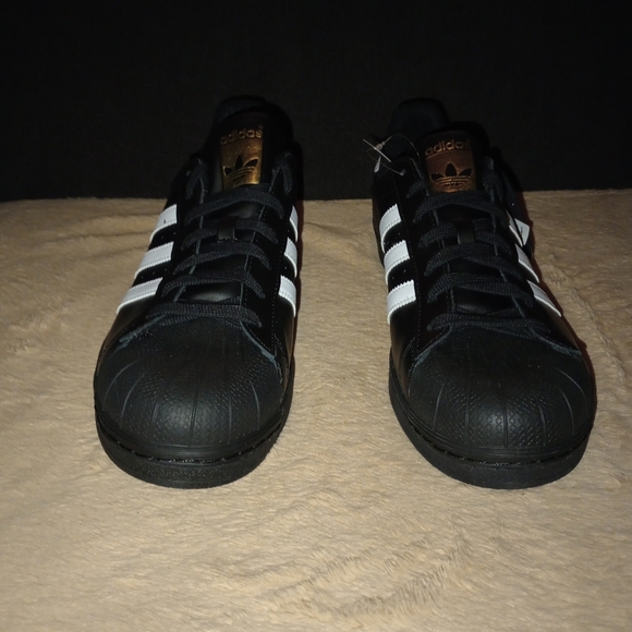 NWB Mens adidas Originals Superstar Shoe White/Black Size 12.5 - Picture 5 of 13